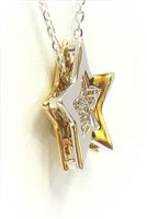 Spinea - Via Roma, 134 - Collana Comete Donna Stella in Oro Diamante 0.05 Ct GLB1447 - GLB1447